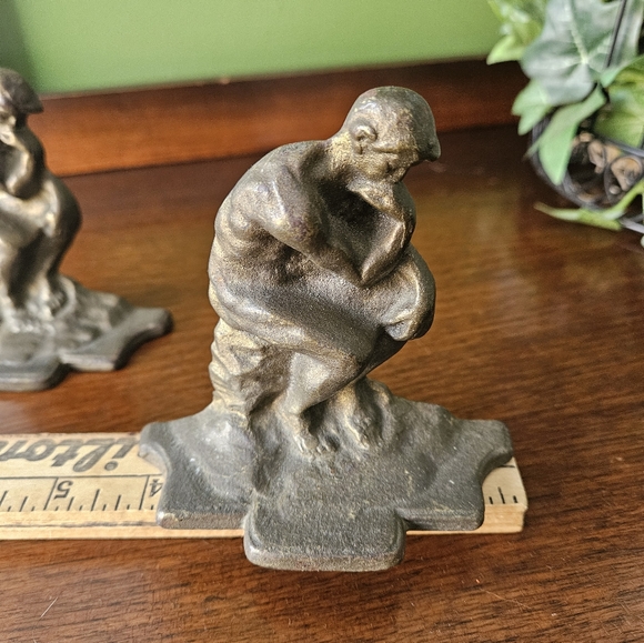 The Thinker Vintage Bookends - Picture 5 of 10